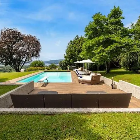 Villa Italian Lakes With Heated Pool Besozzo